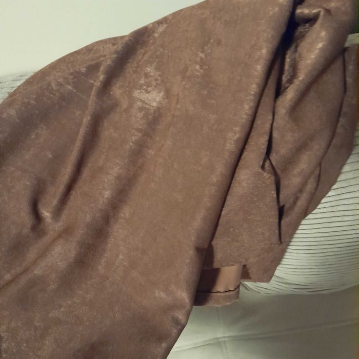 2 броя завеси пясъчни, кафяви 140/250