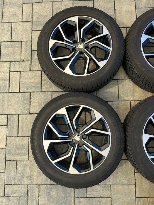 Jante Skoda Kodiaq,Karoq originale cu anvelope 235.55.18R M+S Dunlop