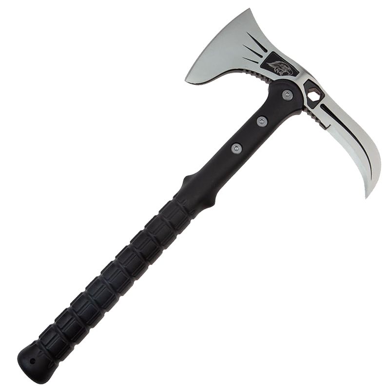 Topor Ideallstore®, Tactical Adventure, argintiu, 41 cm, teaca inclusa