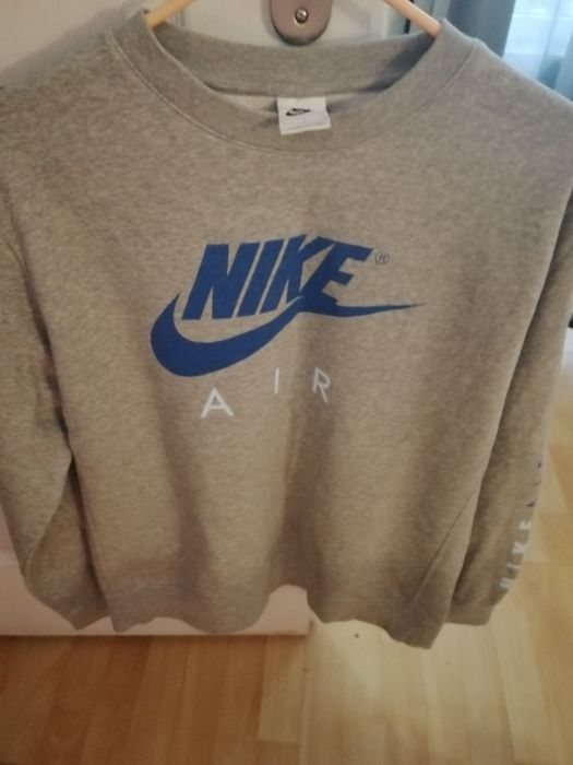 Tricou Nike marimea L fleece maneca lunga gri