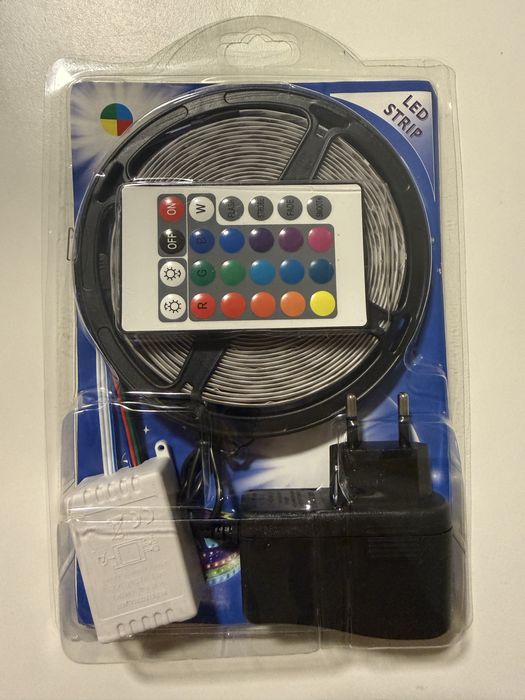 Kit Banda Led Rgb 5 metri si 10 metri multicolor telecomanda
