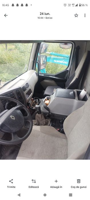 Renault kerax basculabil cu macara 370 dxi