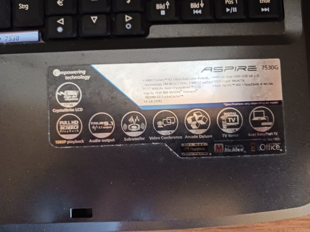 Лаптоп Acer Aspire 7530G