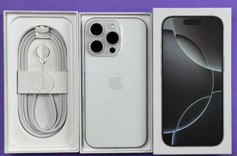 iPhone 16 Pro 256гб 100% емкость белый цвет