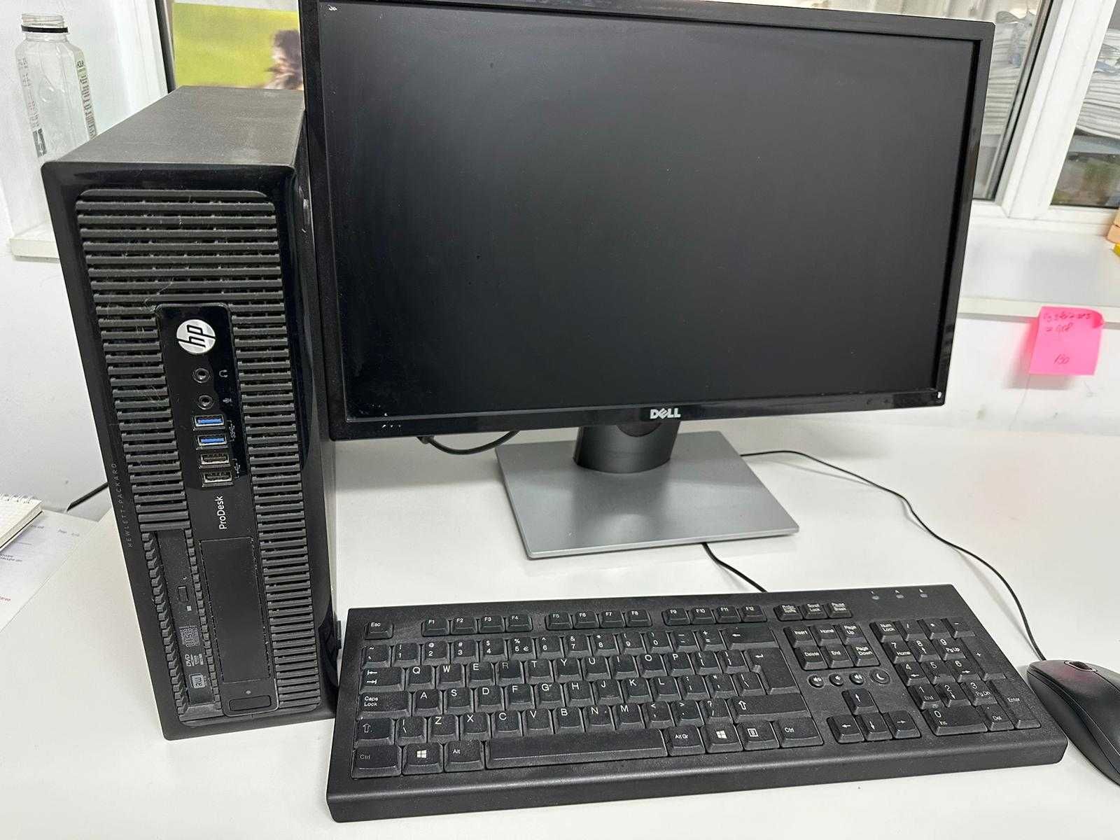 HP ProDesk Intel® Core™ i5 3.30GHz, 8GB, 250GB SSD + Dell 23.8