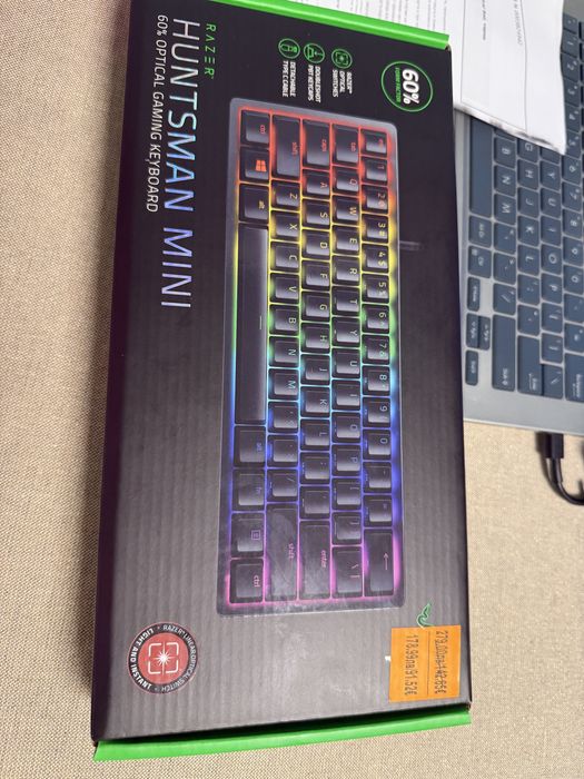 Гейминг клавиатура с 2г гаранци - Razer Huntsman mini