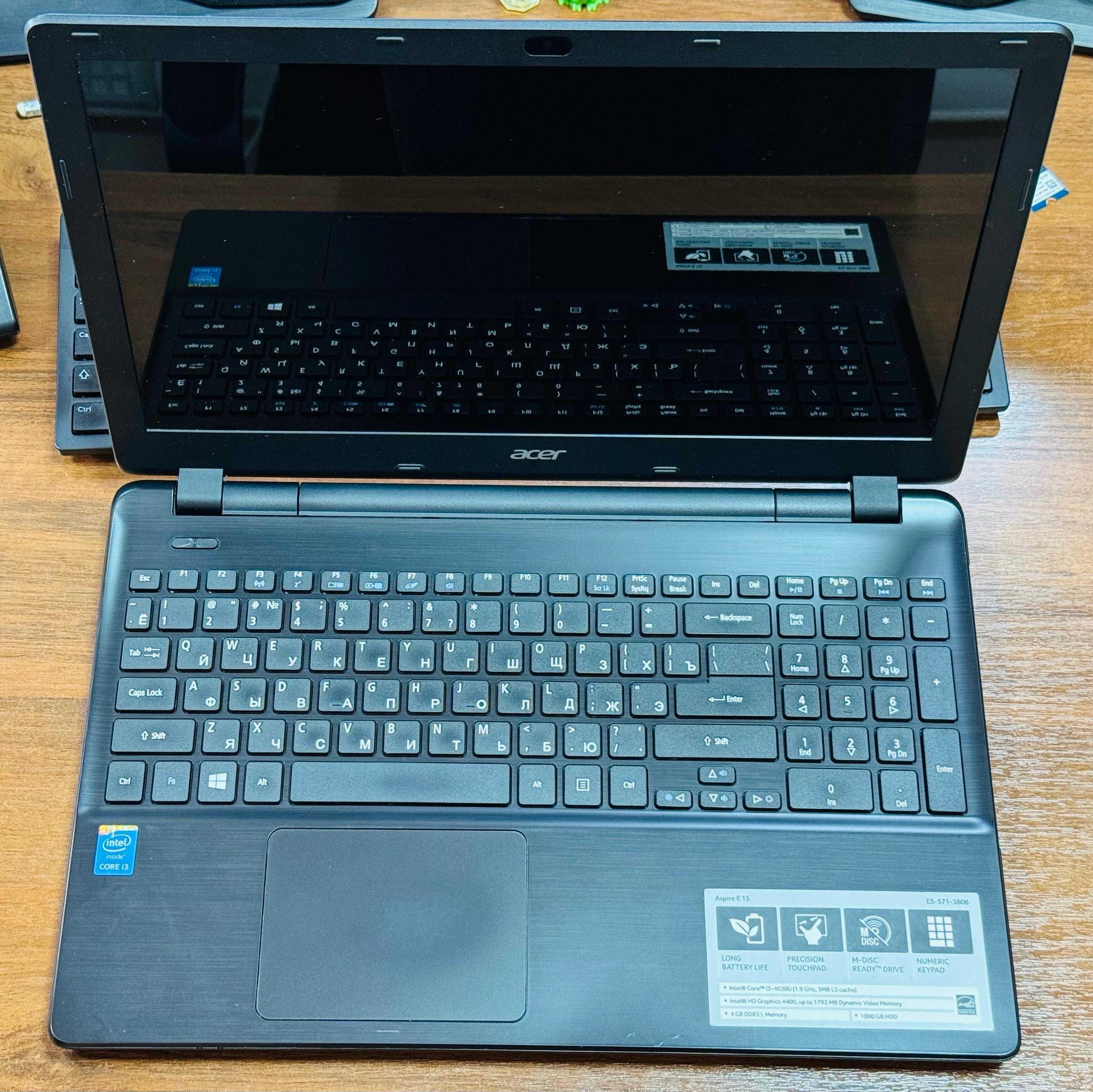 Acer Aspire E15 i3-3040u/6Gb/ssd256/hdd1Tb