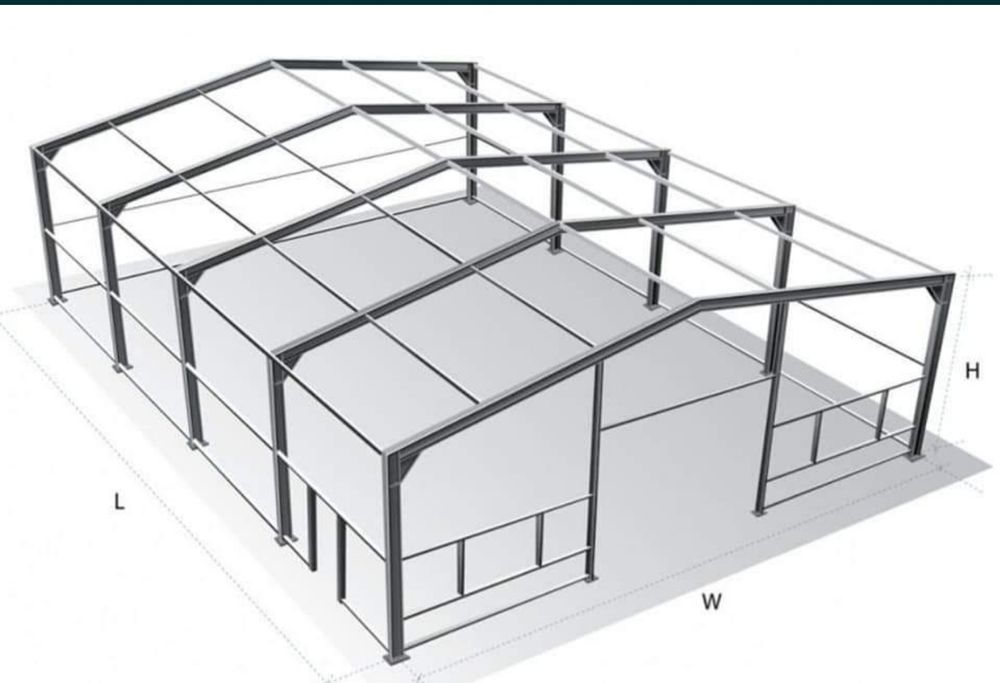 Vand hala metalica 10x21x4 cu montaj sau fara