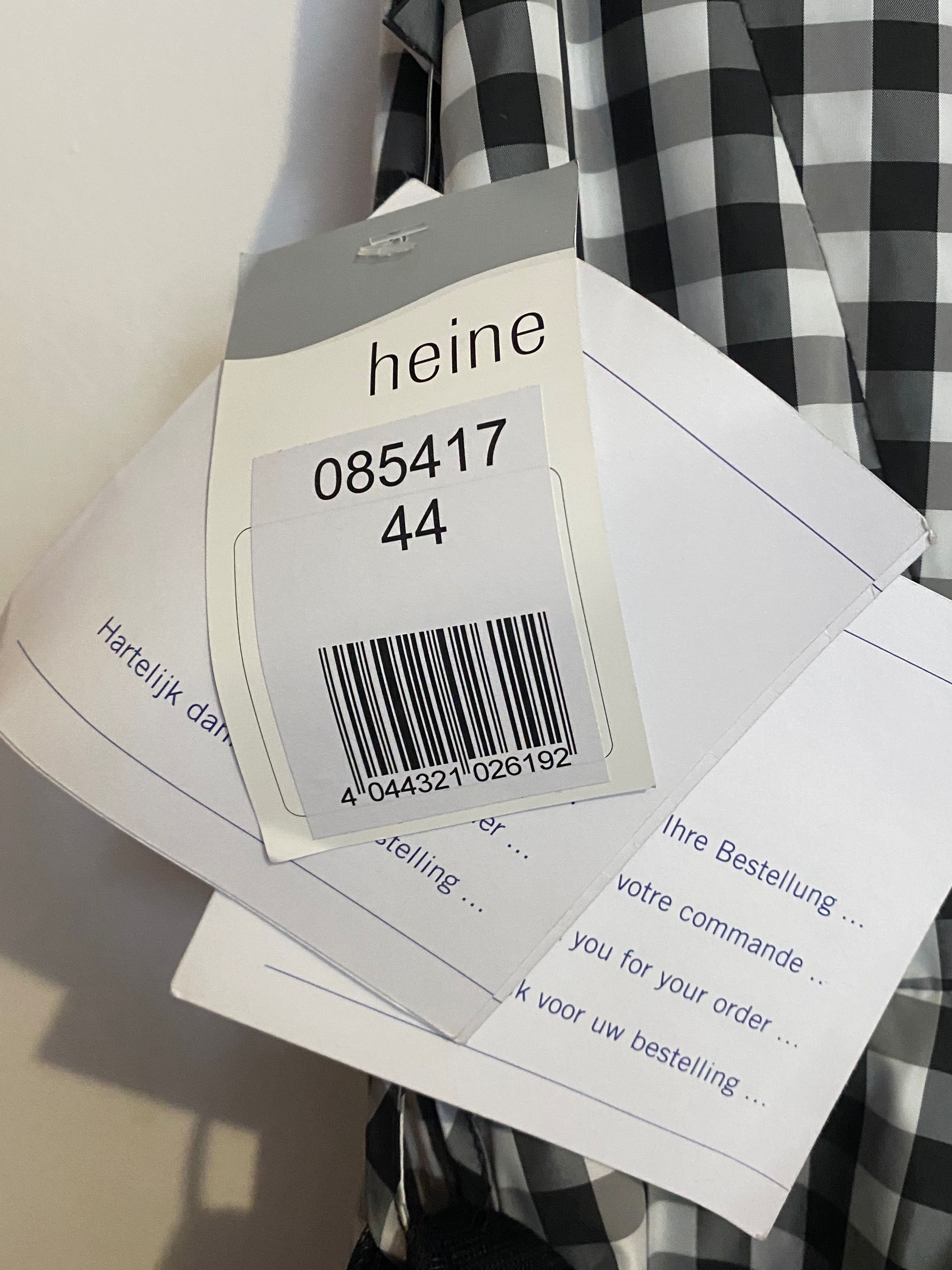 Рокля пепит, Heine, нова с етикет