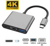 USB-C Hdmi USB Multiport 3in1 adaptor Tip C HDMI Laptop MacBook
