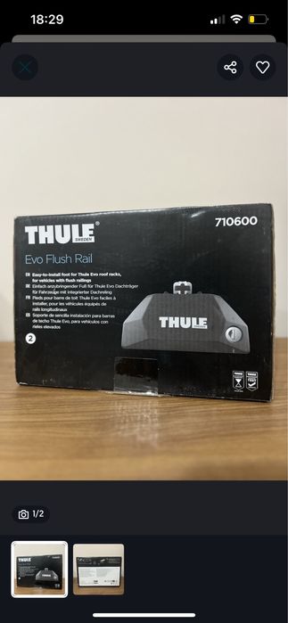 Picioare de prindere Thule Evo Flush Rail 710600