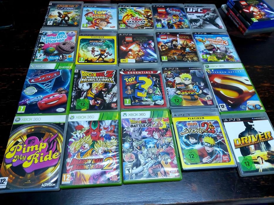 Lego/Dragonball/Naruto/Ratchet/Cars/Toystory/Driver SF/Xmen/Ben10 PS 3