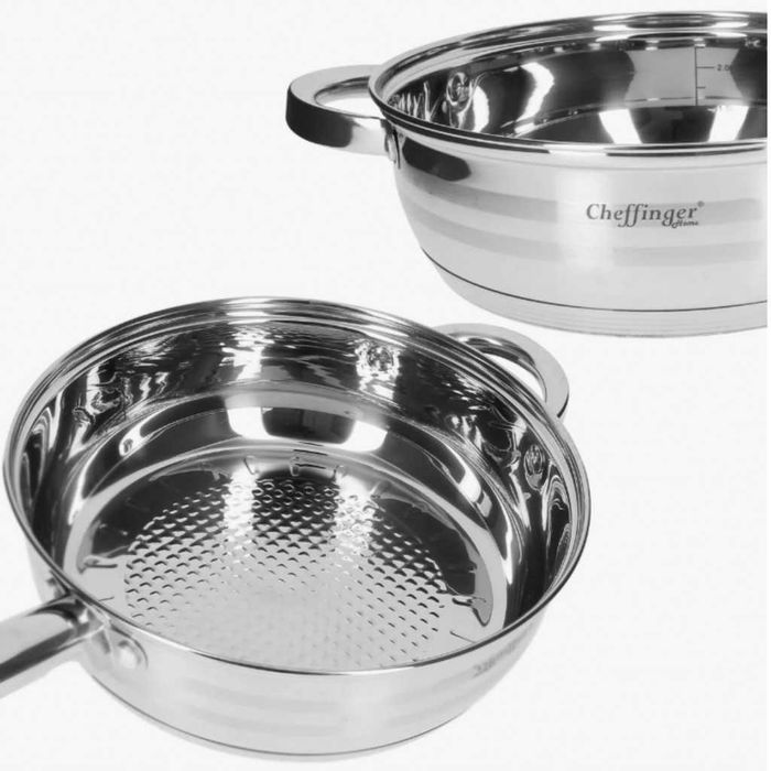 Комплект съдове за готвене, Cheffinger, 12 части