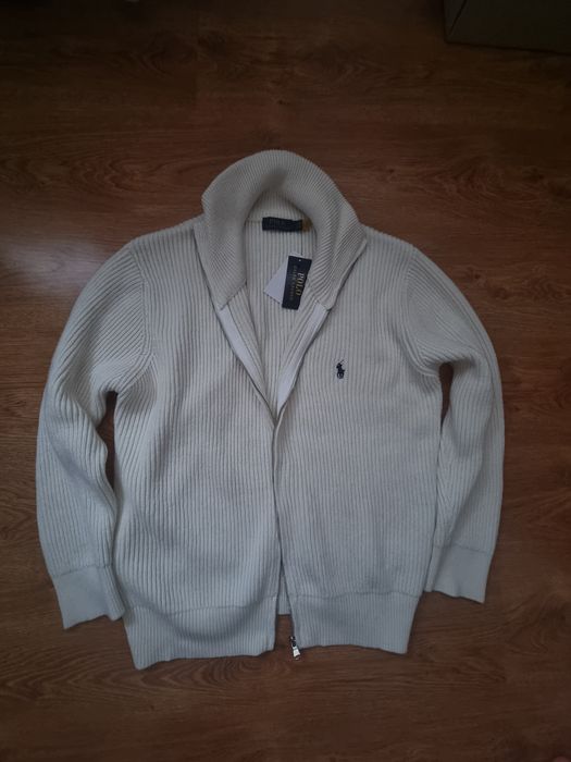 Cardigan polo din lana