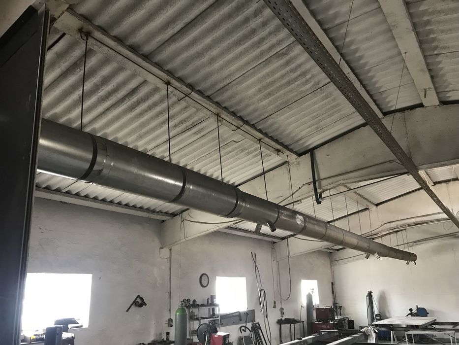 Generator aer cald / centrala pe combustibil solid