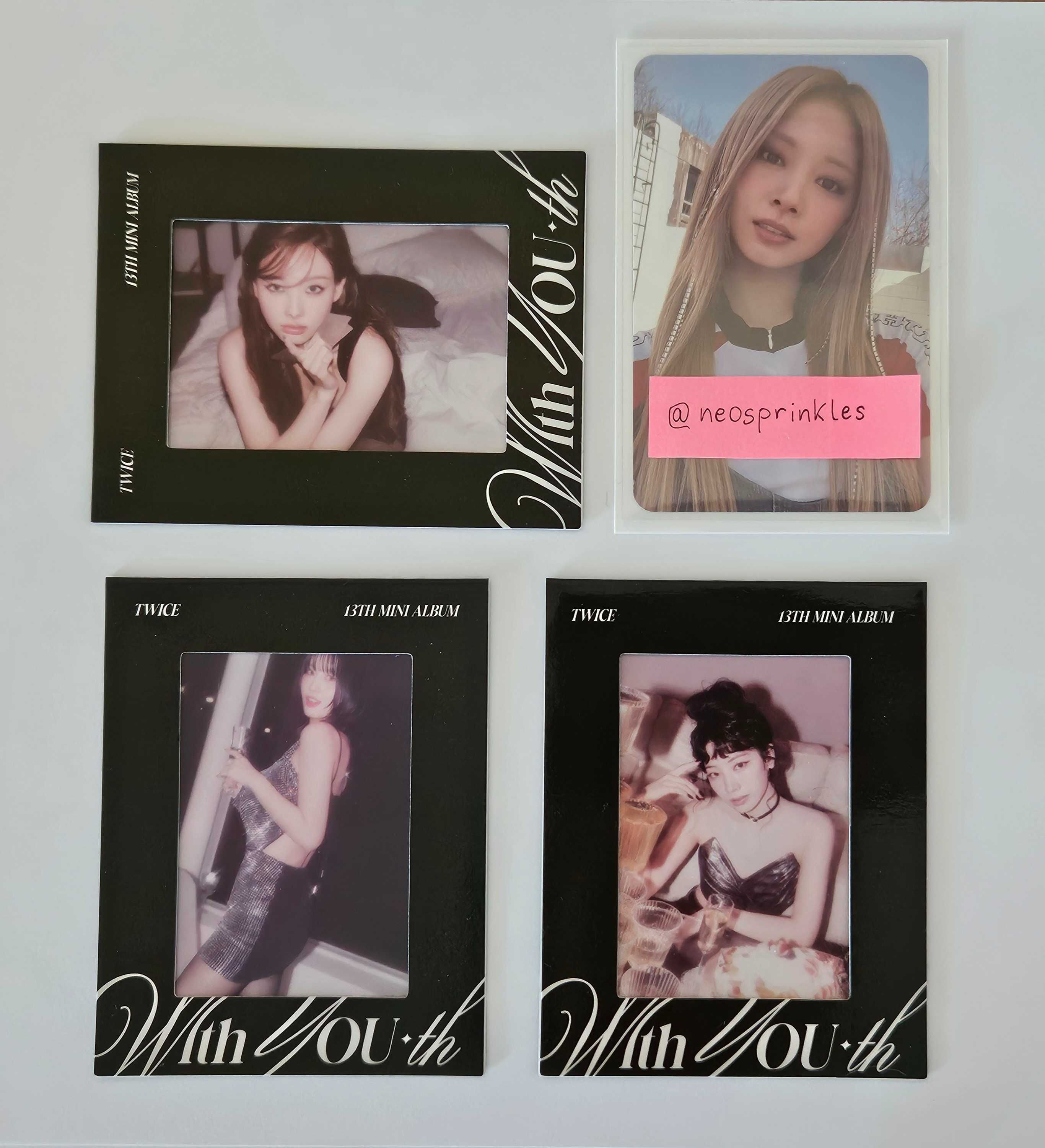 Twice photocards kpop Nayeon, Momo, Dahyun