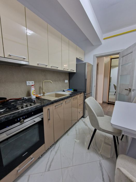 2 camere, gradina, parcare, mobilat, intabulat, bloc nou