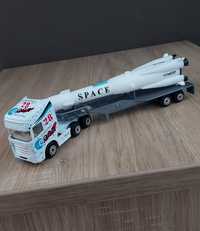 Macheta camion Scania+remorca+racheta-trailer NASA-masinute,jucarii