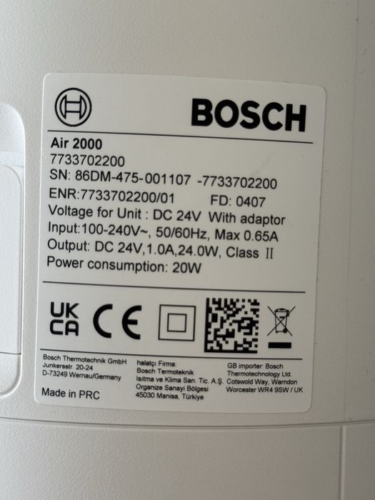 Пречиствател за въздух Bosch Air 2000