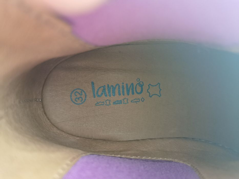 Ghete Lamino noi piele interior exterior măsura 34, cca 21 cm interior