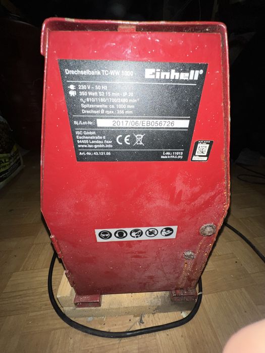 Дърводелски струг Einhell TC-WW 1000