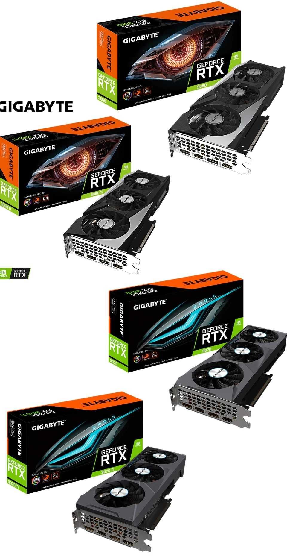 Вентилатор за видео карта GIGABYTE RTX 3060 3060 Ti 3070 3070 Ti