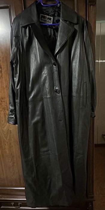 Плащ 100% кожаный турецкий, красивый, почти новый