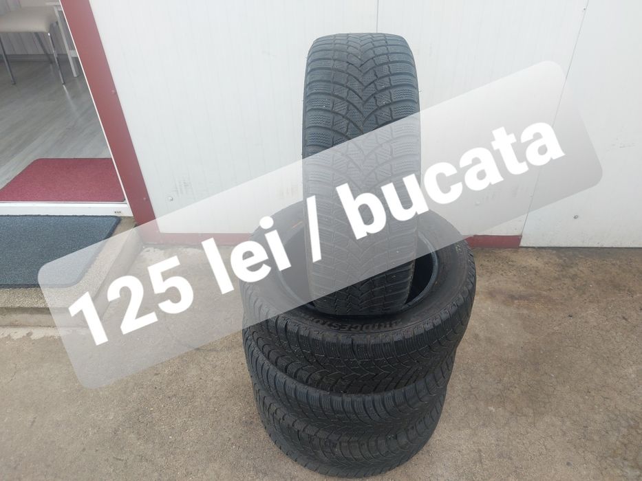 125 lei bucata! Set anvelope M+S/IARNA 205 55 16 Bridgestone