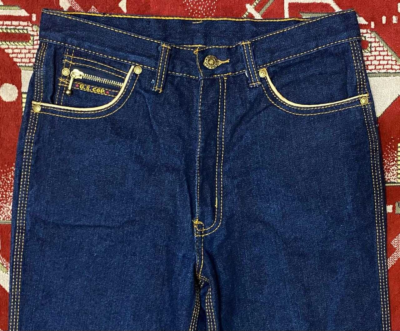 Ретро супер джинсы 80-х "U.S. COP" W31 на 42-44 размер. Винтаж.