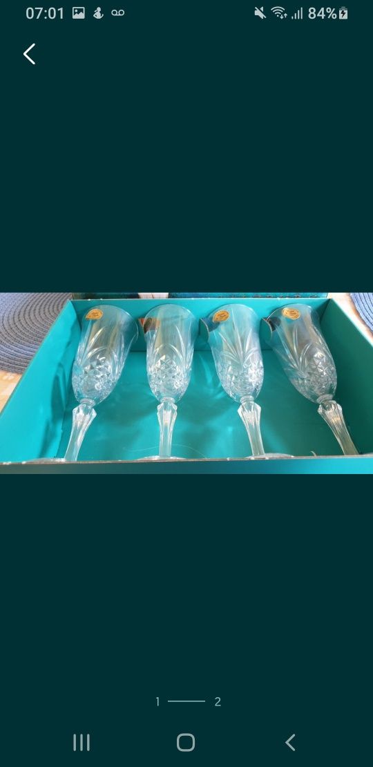 Set de pahare cristal flut