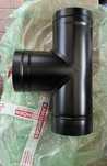 Horn/Coș de fum inox, negru Kaminhorn