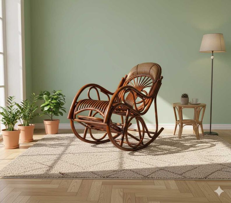 Кресло-качалка из натурального ротанга, Kreslo kachalka tabiiy rotang
