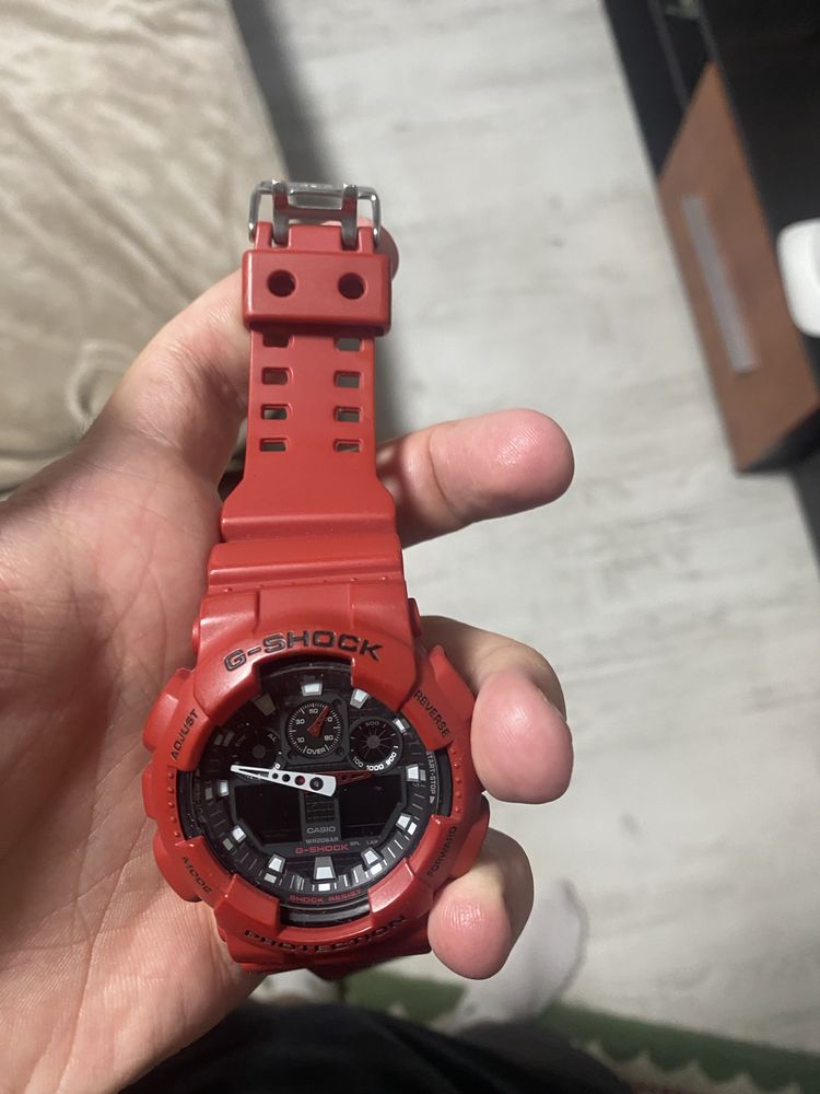G shock casio rosu