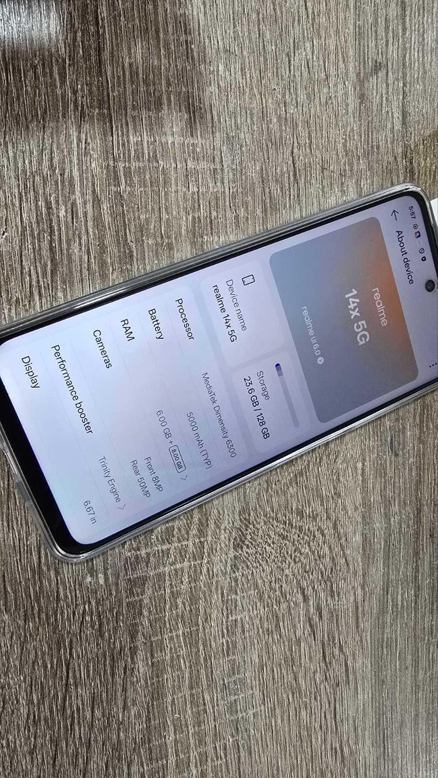 Realme 14X 5G 128GB 6GB RAM Dual