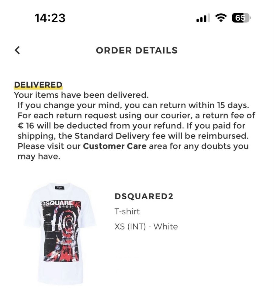 Дамска оригинална тениска Dsquared