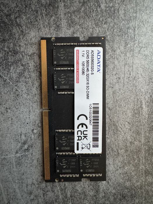 32 gb RAM SO-DIMM DDR 5 5600