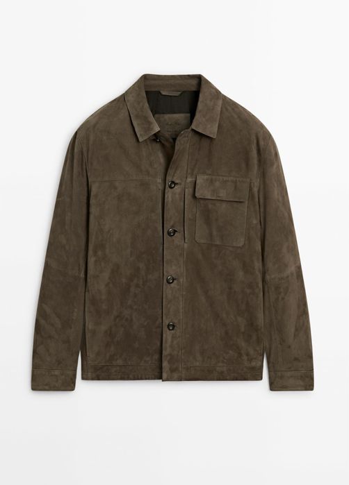 Camasa Massimo Dutti din piele intoarsa