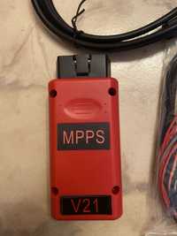 Отключен Интерфейс MPPS K+CAN V21 + Пълен комплект