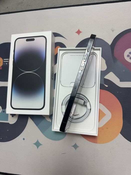 IPhone 14 Pro Max 256GB, Black, full box, Neverlocked, impecabil