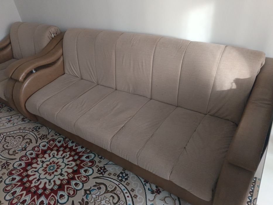 Раскладной диван с креслом