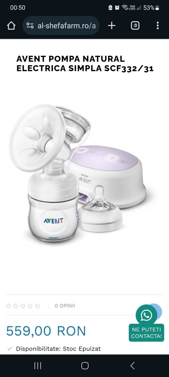 Pompa electrica san philips avent natural