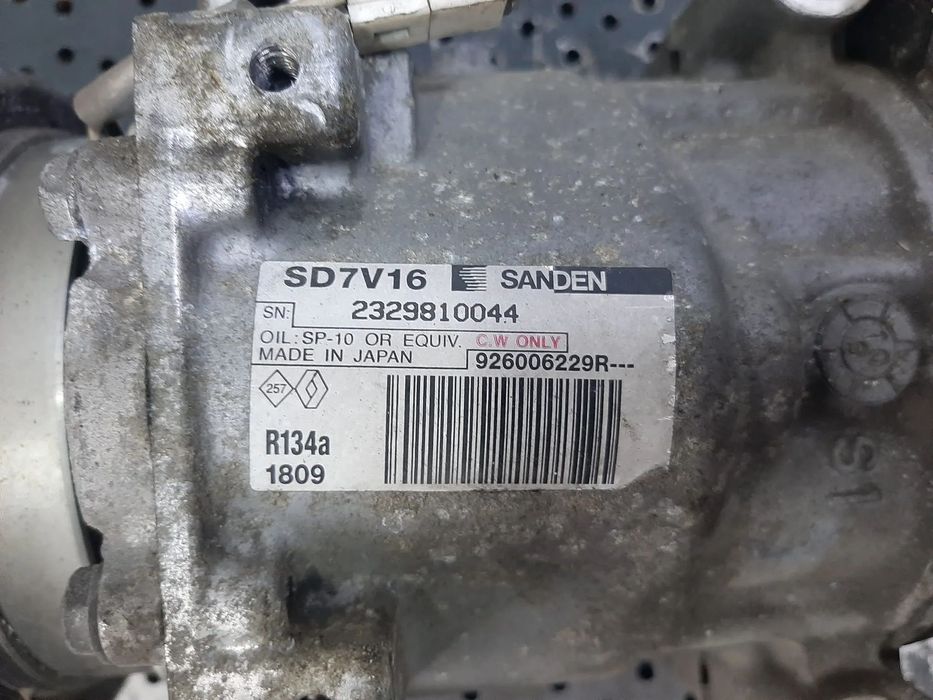 compresor clima ac k9kj898 1.5 dci  dacia duster 926006229r