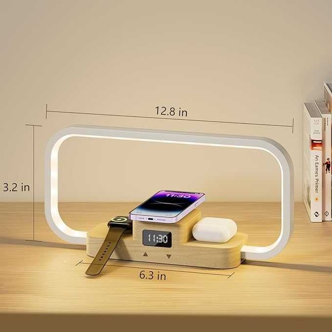 Set Lampi de noptiera cu functie de incarcare wireless