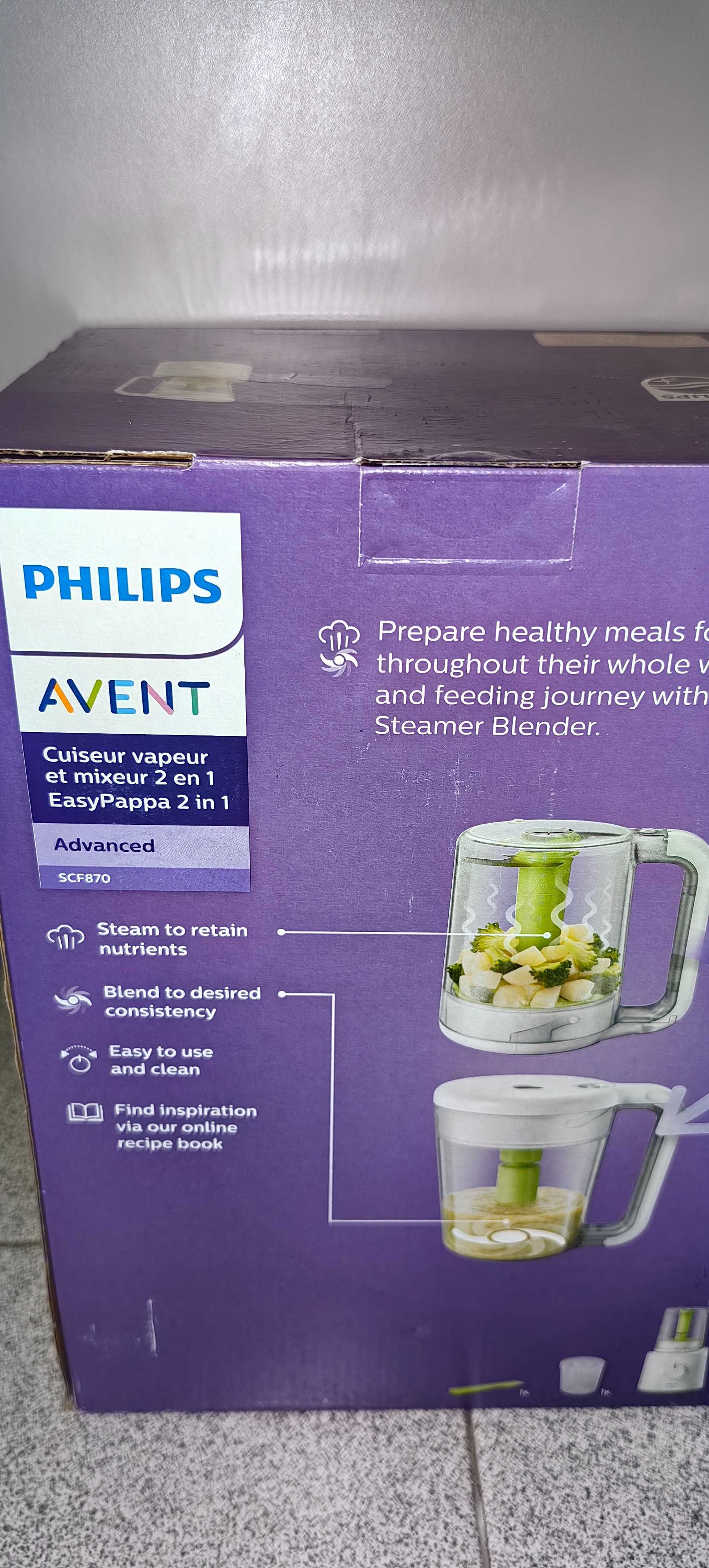 PHILIPS AVENT Advanced Пасатор с функция за готвене на пара 2 в 1