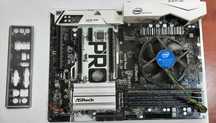 Дъно  АsRock H270 Pro4, Intel® Pentium™ G4560, 4GB Kingston DDR4/2400