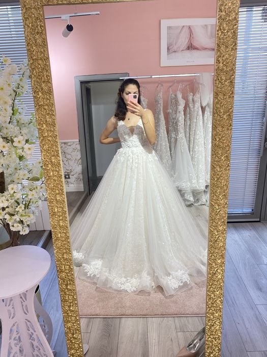 Булчинска рокля принцеса разпродажба