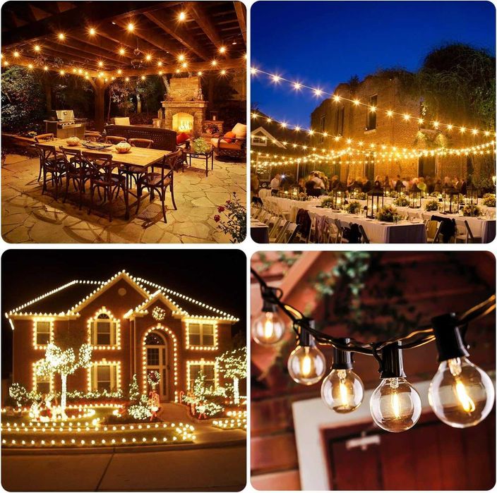 Ghirlanda Luminoasa Decorativa LED, 16.5m, 30+1 becuri LED G40 incluse