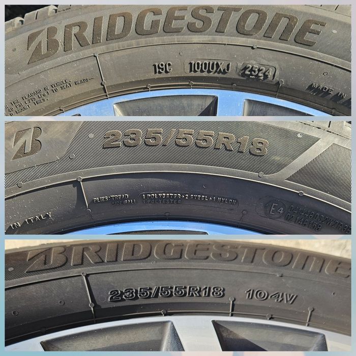 Jante Skoda Kodiaq Tarraco echip iarnă 235 55 18 Bridgestone DOT 2024