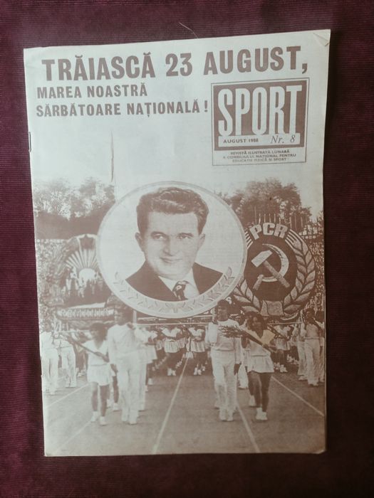 Revista SPORT nr.8 1988 .