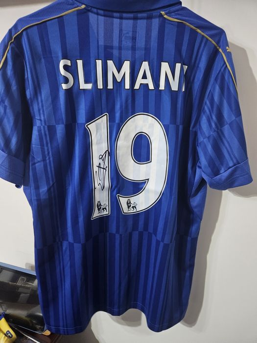 Islam Slimani Leicester City tricou de joc cu autograf